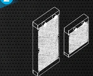Side radiator mount