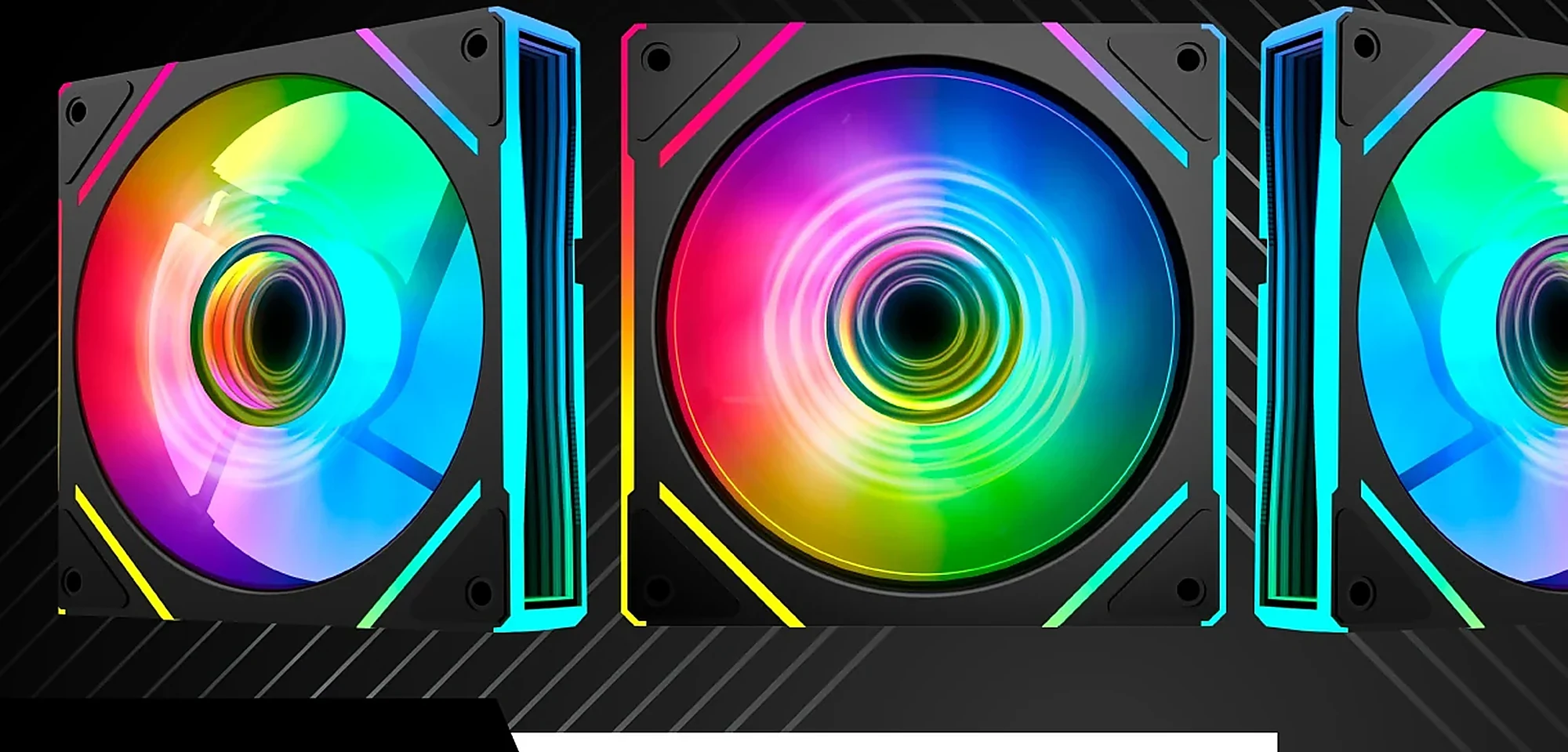 Fan Infinity ARGB fans with reverse-blade lighting